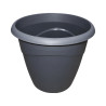 Pot rond gris anthracite 3L