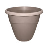 Pot rond taupe 10L