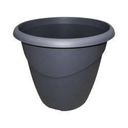 Pot rond gris anthracite 10L