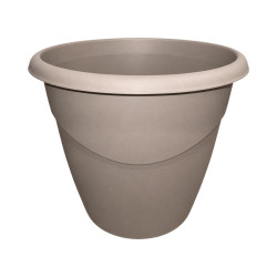 Pot rond taupe 16L