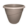 Pot rond taupe 23L