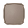 Soucoupe carrée taupe 17.5cm