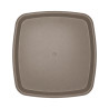 Soucoupe carrée taupe 31.3cm