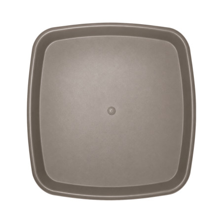 Soucoupe carrée taupe 36.2cm