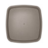 Soucoupe carrée taupe 36.2cm