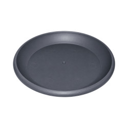 Soucoupe ronde gris anthracite 17cm