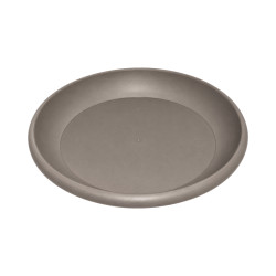 Soucoupe ronde taupe 30cm