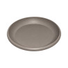 Soucoupe ronde taupe 30cm