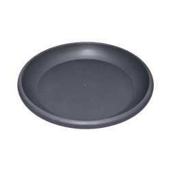 Soucoupe ronde gris anthracite 30cm
