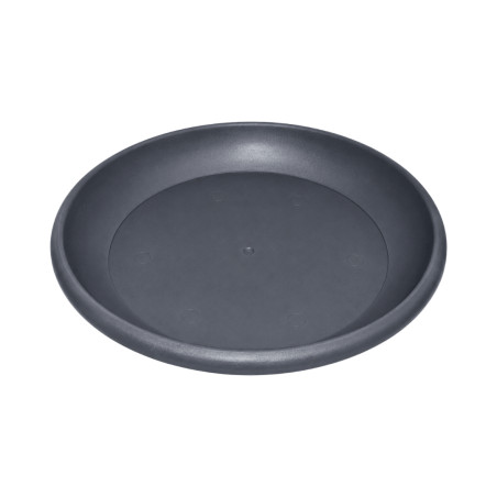 Soucoupe ronde gris anthracite 30cm