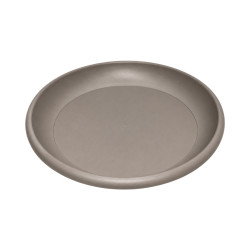 Soucoupe ronde taupe 34cm