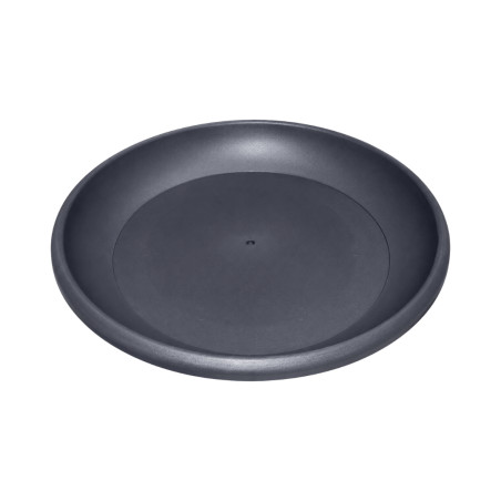 Soucoupe ronde gris anthracite 34cm