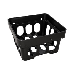 Pot ajouré carré noir 8cm