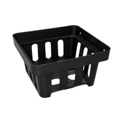 Pot ajouré carré noir 10cm