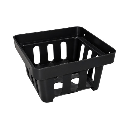 Pot ajouré carré noir 10cm