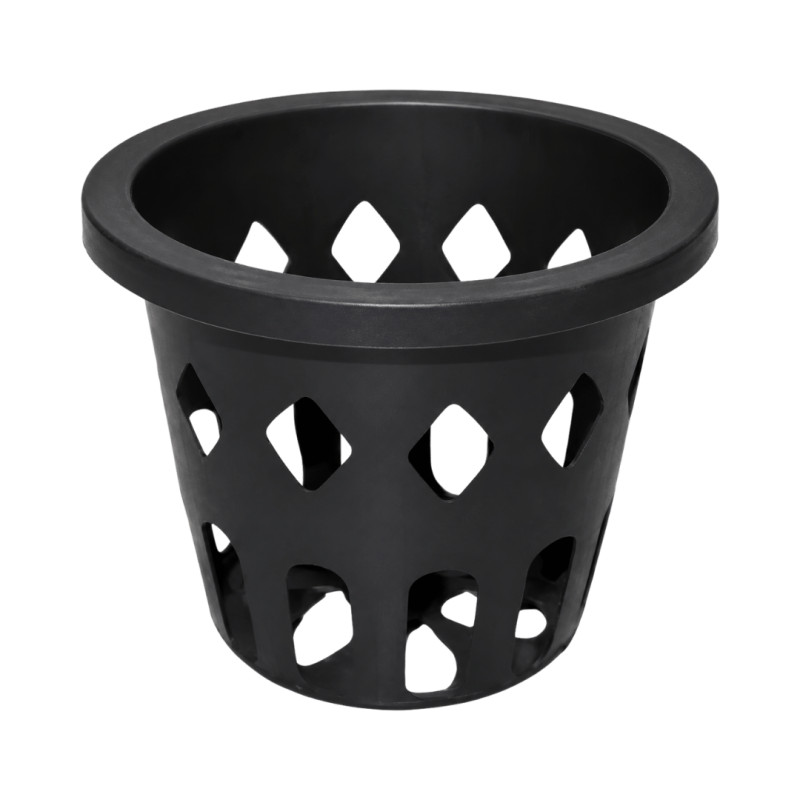 Pot ajouré rond noir 10cm