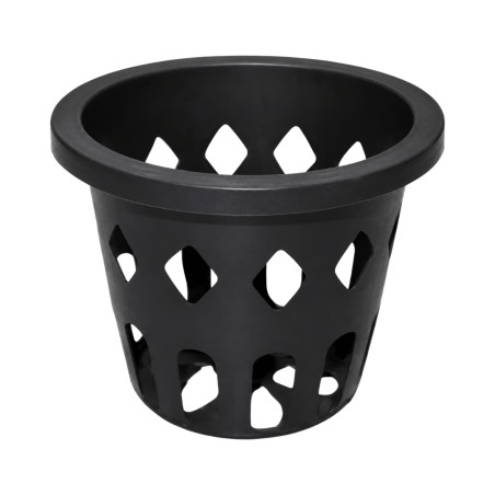 Pot ajouré rond noir 10cm