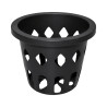 Pot ajouré rond noir 10cm