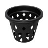 Pot ajouré rond noir 11,5cm