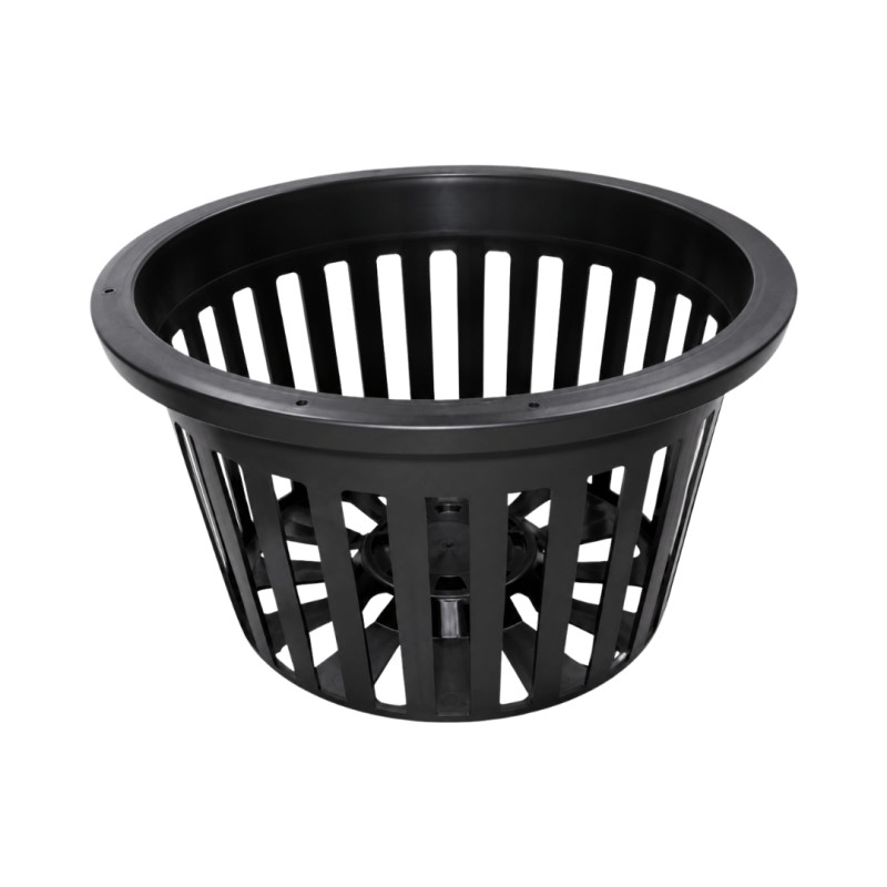 Pot ajouré rond noir 23cm