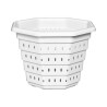 Pot hexagonal blanc ajouré 19,3L