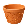 Pot terre cuite hibiscus ajouré 15cm