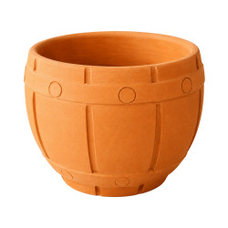 Pot tonneau terre cuite 18cm