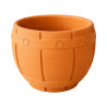 Pot tonneau terre cuite 18cm