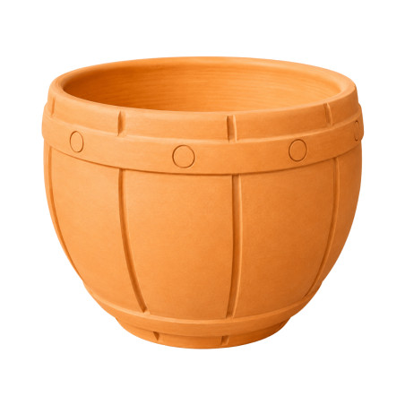Pot tonneau terre cuite 29cm