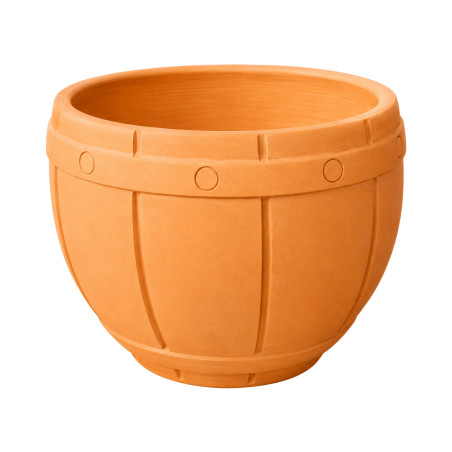Pot tonneau terre cuite 36cm