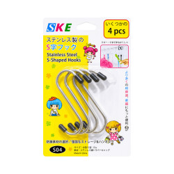 Crochets S inox taille M x4