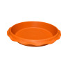 Soucoupe ondulée terracotta 25,4cm