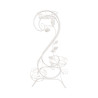 Porte-plantes fer forgé floral 3 niveaux