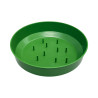 Plateau rond floral vert 20.5cm