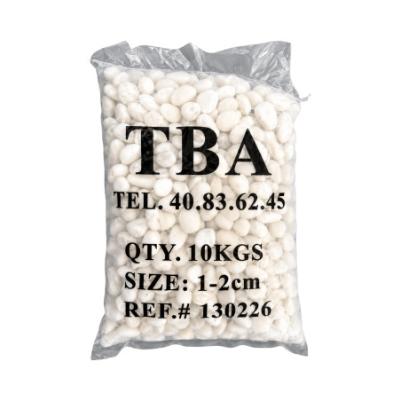 Galet blanc glossy 1-2cm 10kg