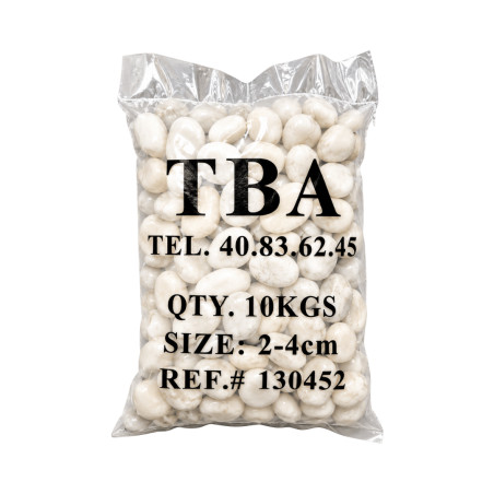 Galet blanc-jaune 2-4cm 10kg