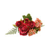 Bouquet Roses Rouges Artificielles 7 Fleurs