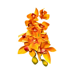 Cymbidium Orange Artificiel