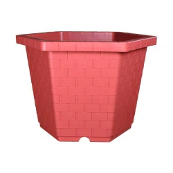 Pot Marron Exagonale 