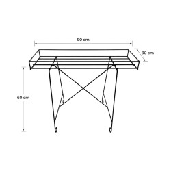 Étagère Métal 1 Bac avec Pieds Fixes