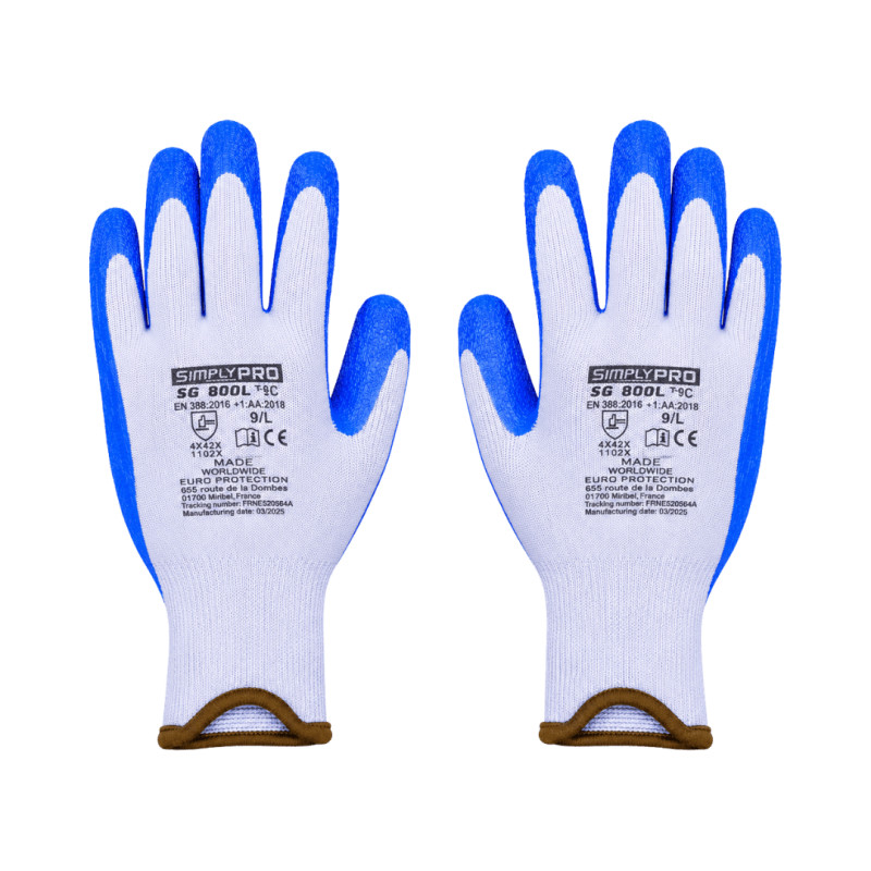 Gants Latex Bleu T9/L