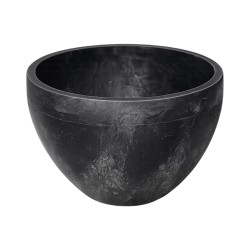 Pot Rond Noir Marbré 0,9L