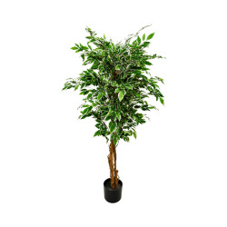 Arbre Ficus Panaché Artificiel 3 Troncs – 110 cm