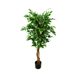 Ficus Artificiel Panaché 3 Troncs – 1,10 m