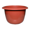 Pot rond rouge 34L 49cm