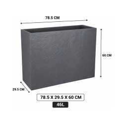 Jardinière LOFT Gris clair 46L