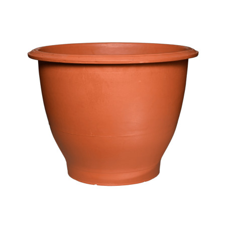 Pot rond rouge 82L 59cm