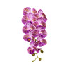 Orchidée Blanche Striée Mauve Artificielle