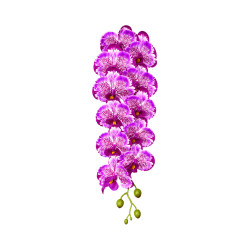 Orchidée Mauve Blanc Panaché Artificielle