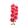 Orchidée Rose Dégradée Bord Blanc Artificielle